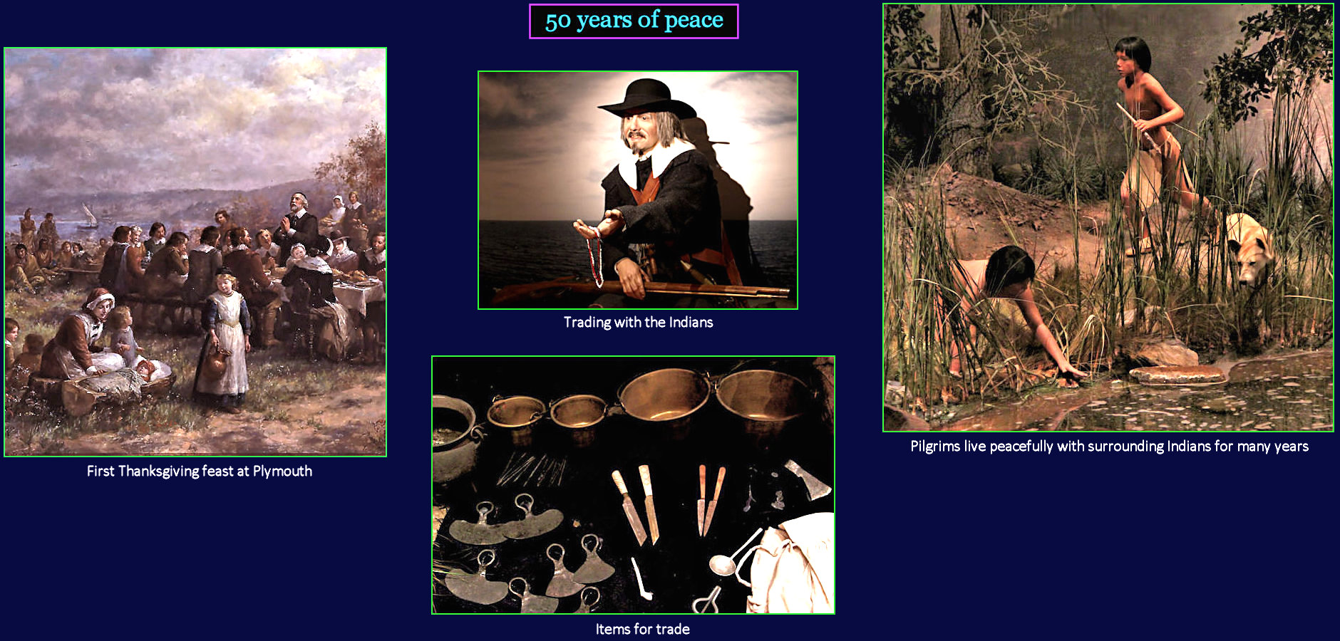 Truce with Chief Massasoit, 1620-1675